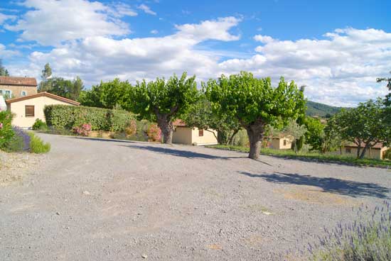 Massif de fleur village cévenole